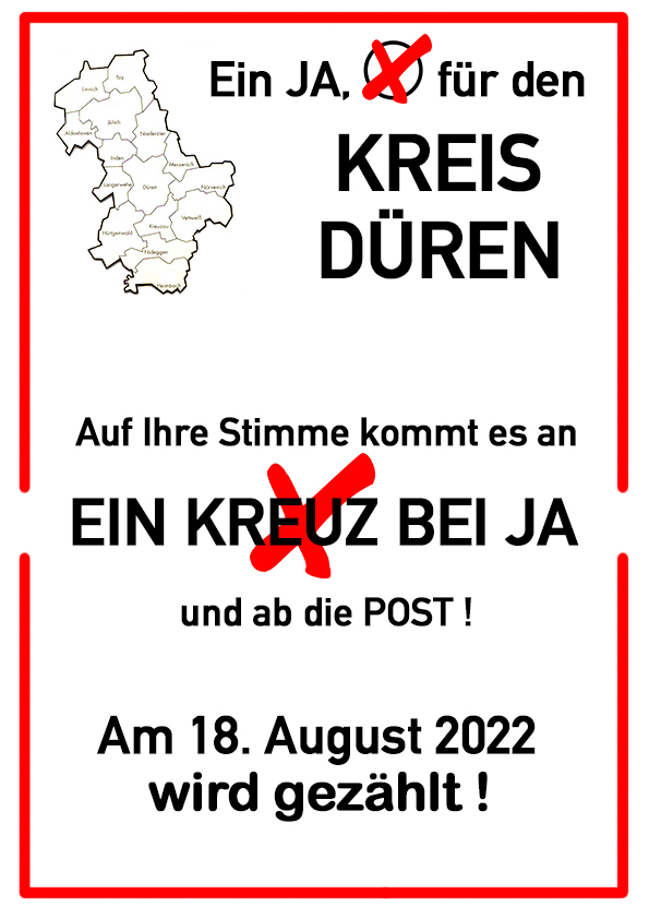 Plakat Kreis Düren Bleibt